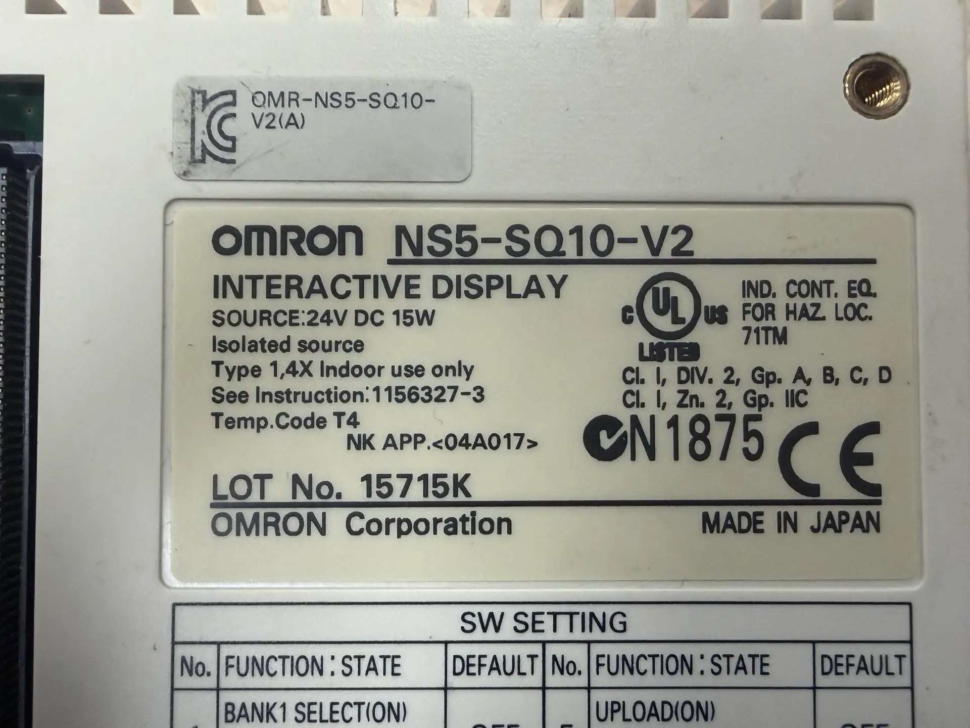 Панель оператора Omron NS5-SQ10-V2 - Зображення 6